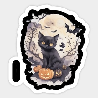 witch cat Sticker